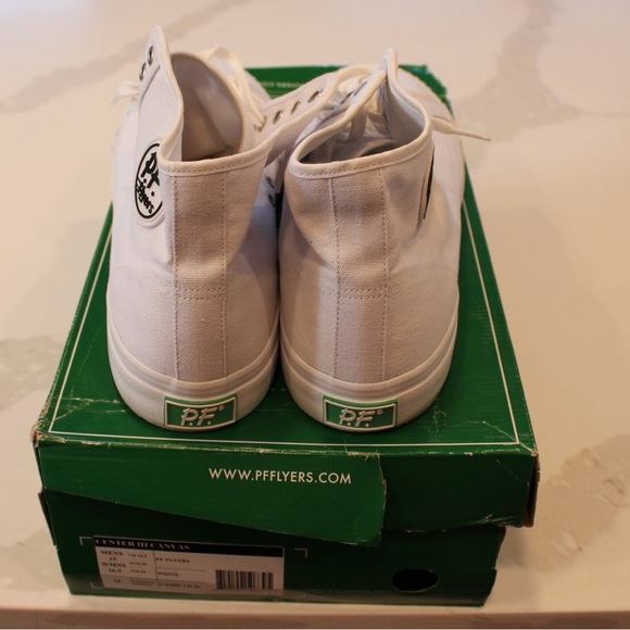 P.F. Flyers White High-Top Sneakers - Picture 4 of 5